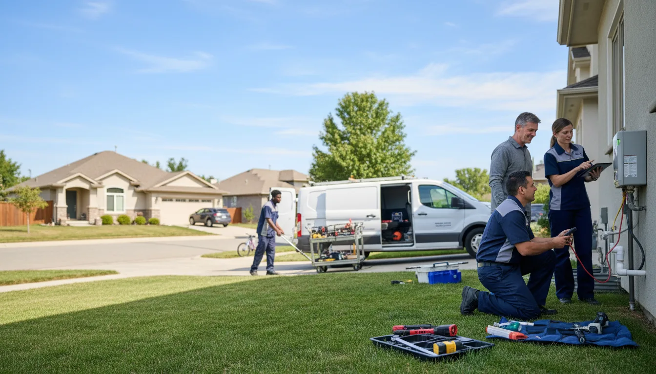 Tankless water heater service in Larue, TX